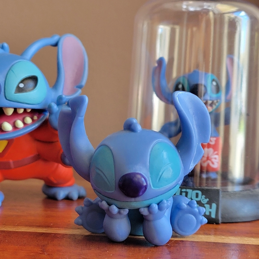 Lot of 5 Mini Character Figures Lilo & Stitch Disney Cartton Pvc Toy Plastic - Picture 3 of 7
